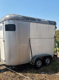 Trailer trasporto cavalli 2 posti