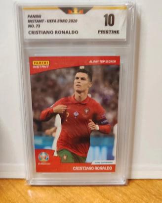 Carta gradata calcio Cristiano Ronaldo voto 10