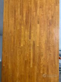 Piano tavolo in legno massello 246×61×3 cm