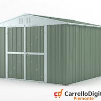 Box struttura lamiera Acciaio 327x307 verde