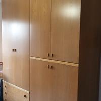 Camera da letto singola completa in legno
