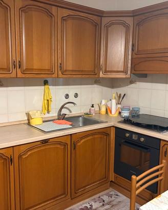 cucina, tavolo, sedie.