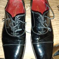 SCARPE UOMO CLASSICHE ALEXANDER TG. 44 NERE LUCIDO