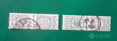 Regno 1927/32- pacchi postali- 2 e 4 lire usati