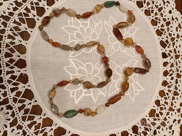 collana vintage in pietre dure naturali 