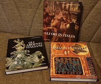 3 Libri - GLI ORI IN ITALIA - GLI ARGENTI ITALIANI