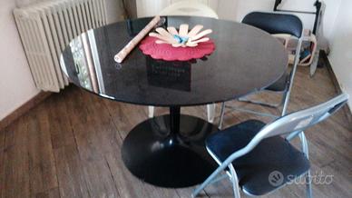 TAVOLO ROTONDO VETRO CALLIGARIS