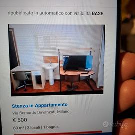 Singola x Studente maschio Uni BICOCCA o Bovisa