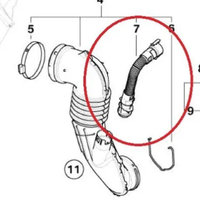 Tubo sfiato vapori olio BMW diesel E81 - E87