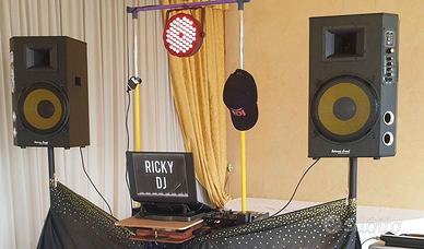 Impianto Audio Amplificato e Proiettore con telo