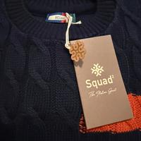 Maglione bimbo 5 anni squad2 blu navy in lana/moda