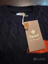 Maglione bimbo 5 anni squad2 blu navy in lana/moda
