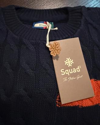 Maglione bimbo 5 anni squad2 blu navy in lana/moda