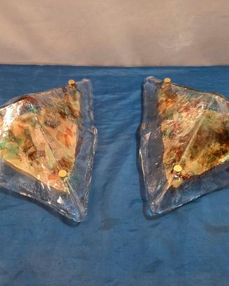 Lampade Applique Triangolare in Vetro di Murano 