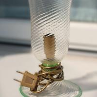 Lampada da tavolo cristallo oro