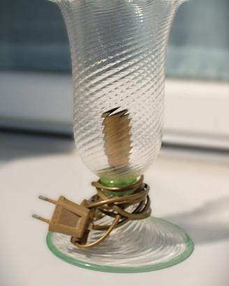 Lampada da tavolo cristallo oro