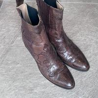 Stivale texano Maliparmi in rettile marrone