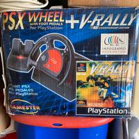 Volante e pedaliera PSX (PS1)