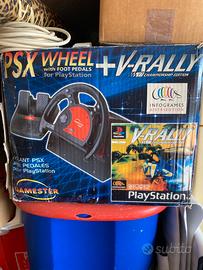 Volante e pedaliera PSX (PS1)