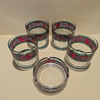 Bicchieri e posacenere Coca Cola stile Liberty