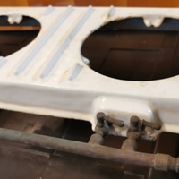 Fornello ghisa laccata bianca rame primi 900