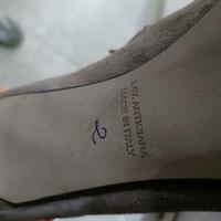 Tronchetto donna di camoscio taupe