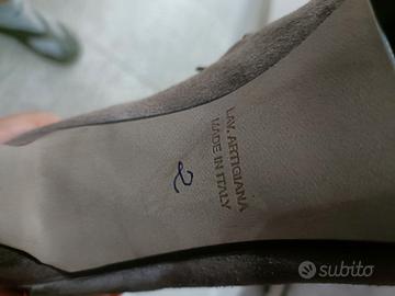 Tronchetto donna di camoscio taupe