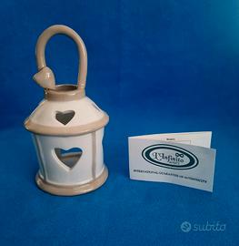 Lanterna Portacandela in PORCELLANA 
