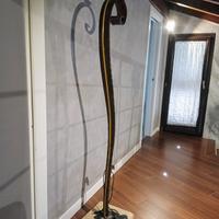 lampada con lastra in marmo