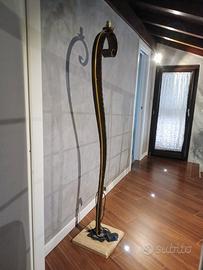 lampada con lastra in marmo