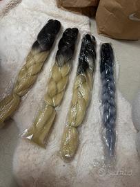 EXTENSIONS /ESTENSIONI Capelli biondi e neri