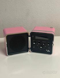 Brionvega TS522 D+ Radio Cubo Rosa  NUOVA Boxata