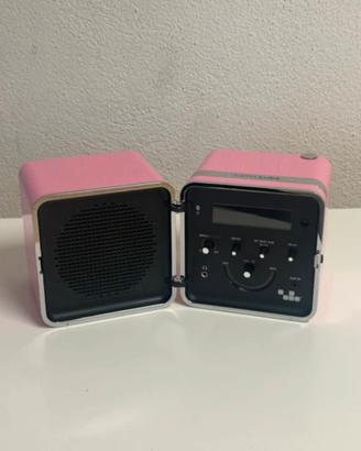 Brionvega TS522 D+ Radio Cubo Rosa  NUOVA Boxata