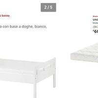 lettino Ikea + materasso (tutto gia smontato)