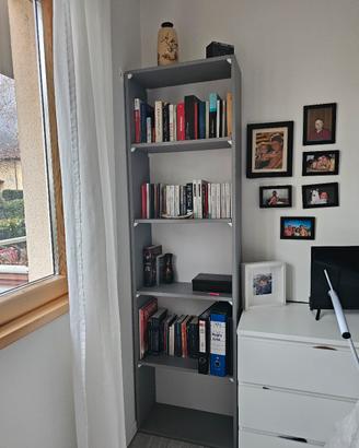 libreria moderna grigia