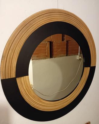 Specchio rotondo stile etnico