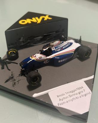 1/43 piccolk diorama incidente senna 94 imola