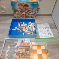 Gioco da tavolo due in uno tris e impiccato 