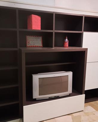 Soggiorno Melaminico Effetto rovere moro