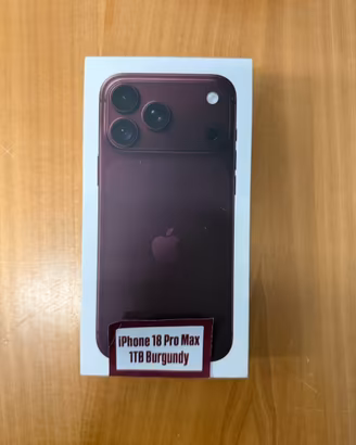 NUOVO iphone 18 pro Max 1tb Borgogna