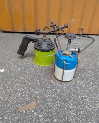fornellino da campeggio e saldatore a gas 