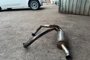 Marmitta sportiva acciaio fiat 500/126