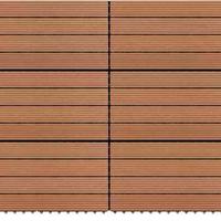 Pannelli in legno wpc 60x30 marrone per esterni