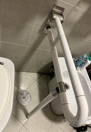 QWORK maniglione WC, maniglione bagno con gamba