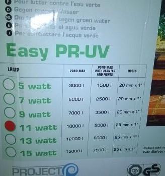 Lampada raggi UV nuova per piscina
