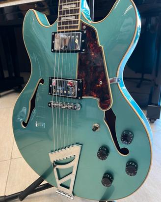 D’Angelico Premier DC Surf Green