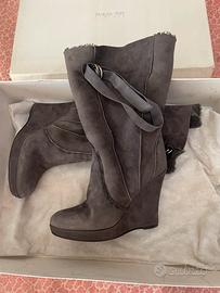 Stivali Patrizia Pepe pelo grigio