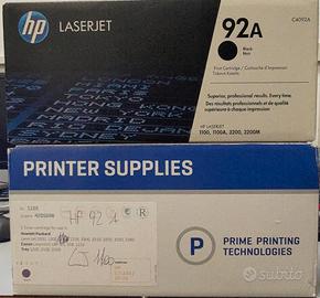 N.2 TONER ORIGINALI HP92A x HP LASERJET 1100 NUOVI