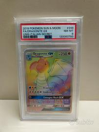 Dragonite GX 248 psa 8 Sole e Luna