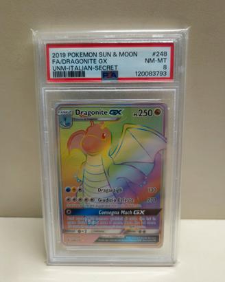 Dragonite GX 248 psa 8 Sole e Luna